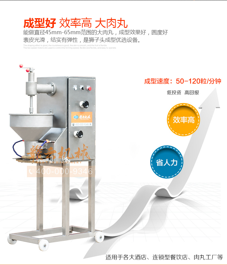 獅子頭丸子成型機，大丸子成型機